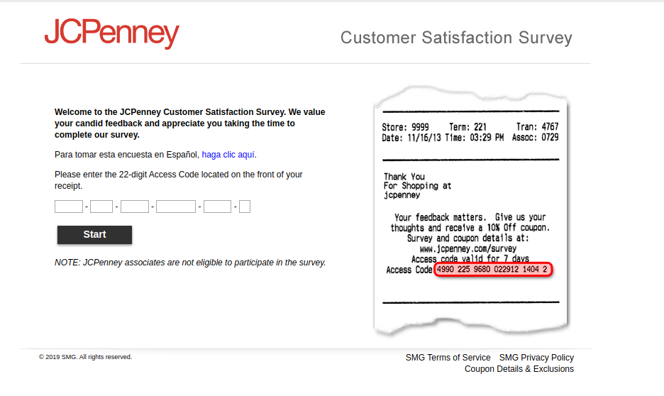 JCPenney Customer Satisfaction Survey