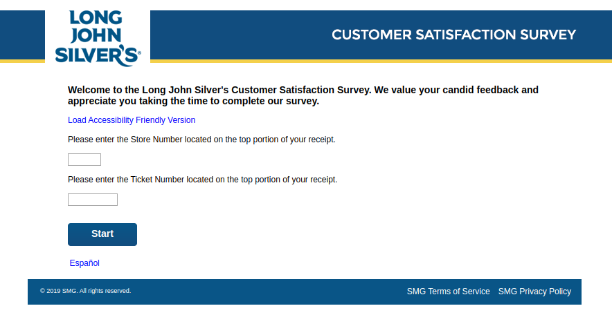 Long John Silver s Customer Satisfaction Survey