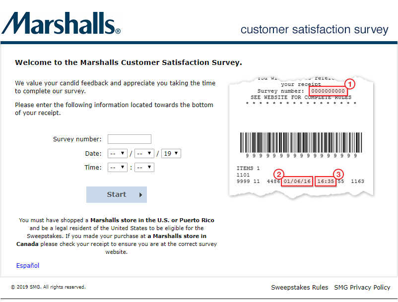 Marshalls Customer Satisfaction Survey