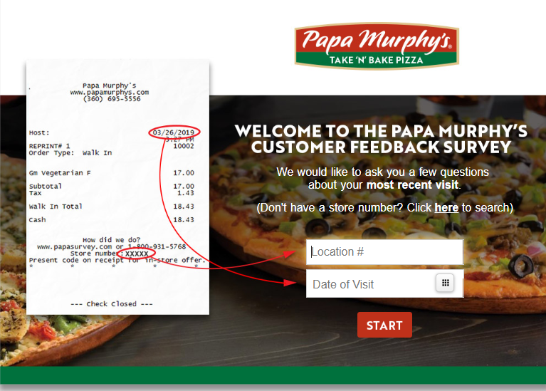 Papa Murphy Guest Satisfaction Survey