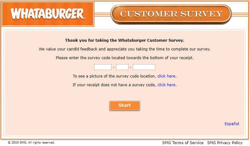 Whataburger Customer Survey