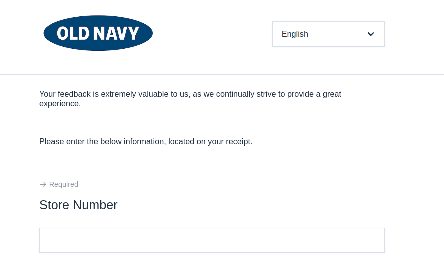 Old Navy Survey