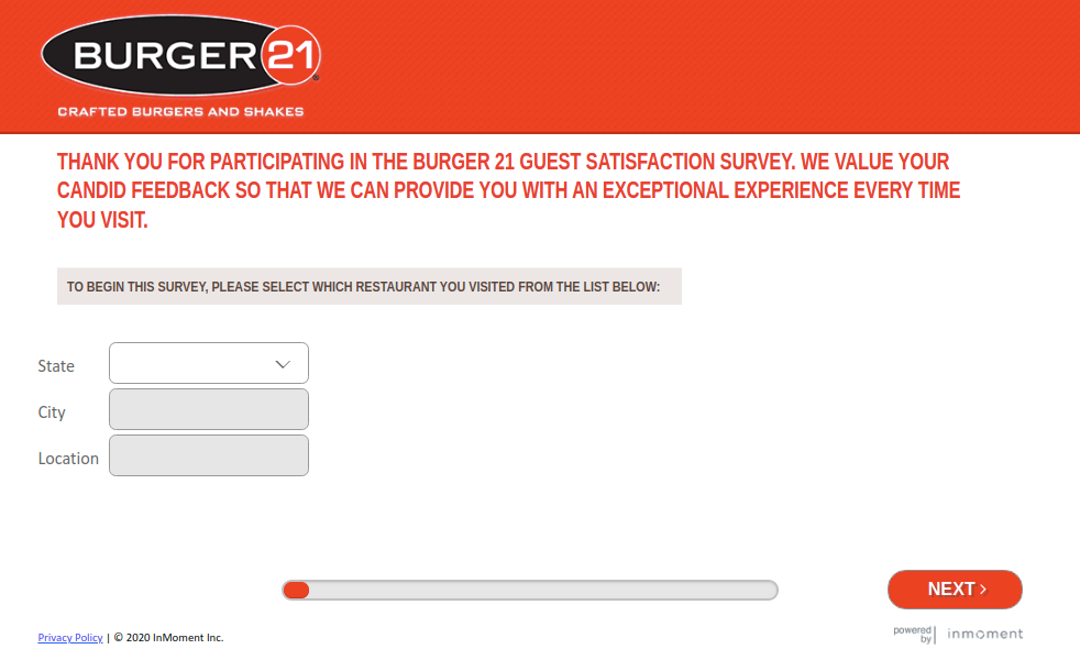 Burger 21 Survey