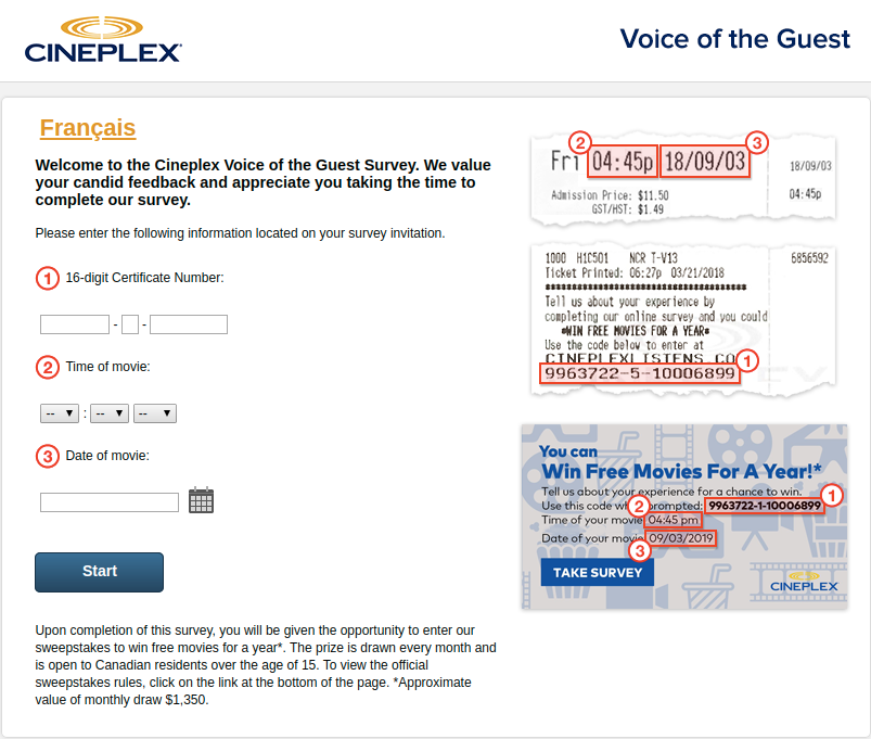 Cineplex Guest Survey