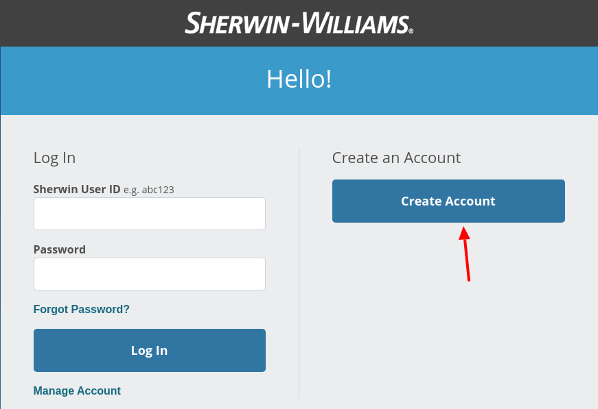   Mysherwin Create Account