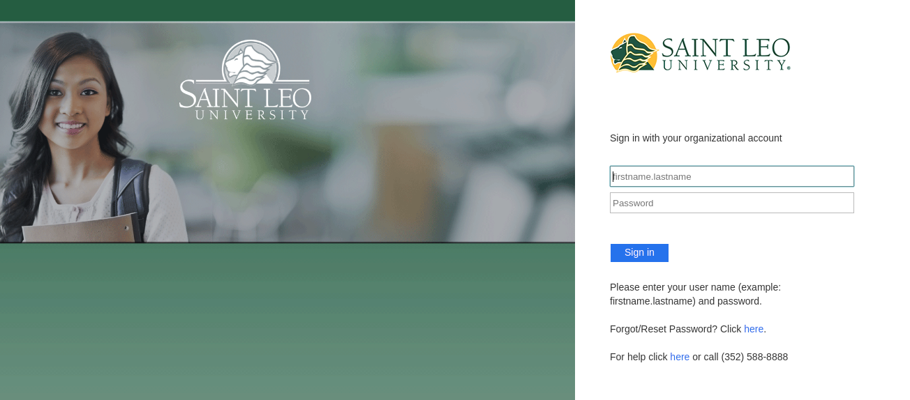 Saint Leo login