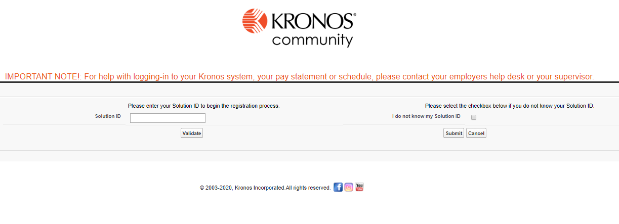 Kronos Time card