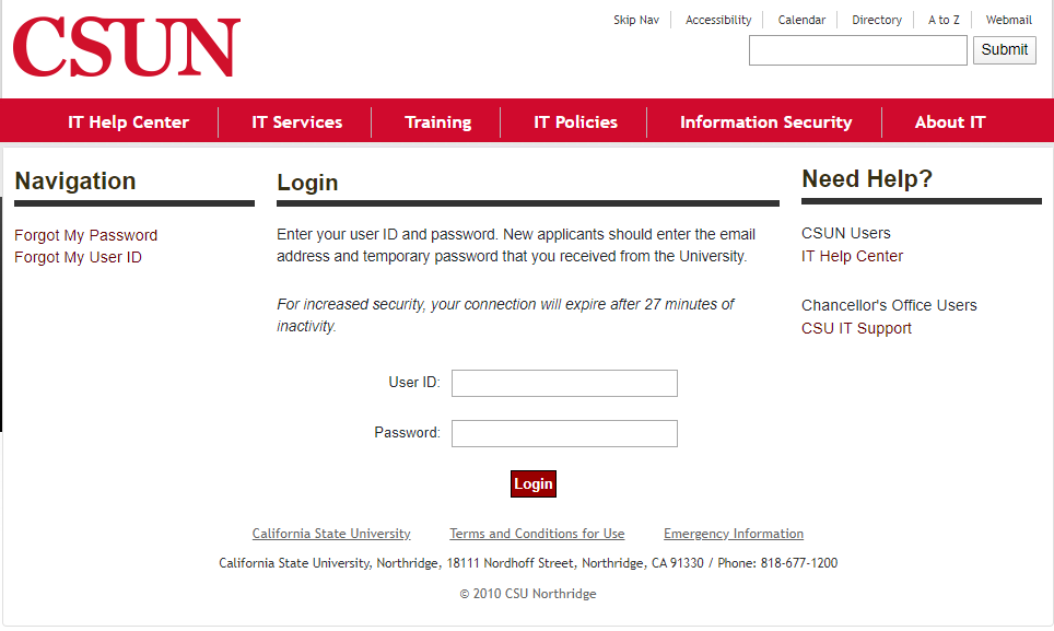 CSUN Gmail login