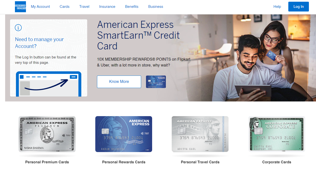 American Express Online Portal Login