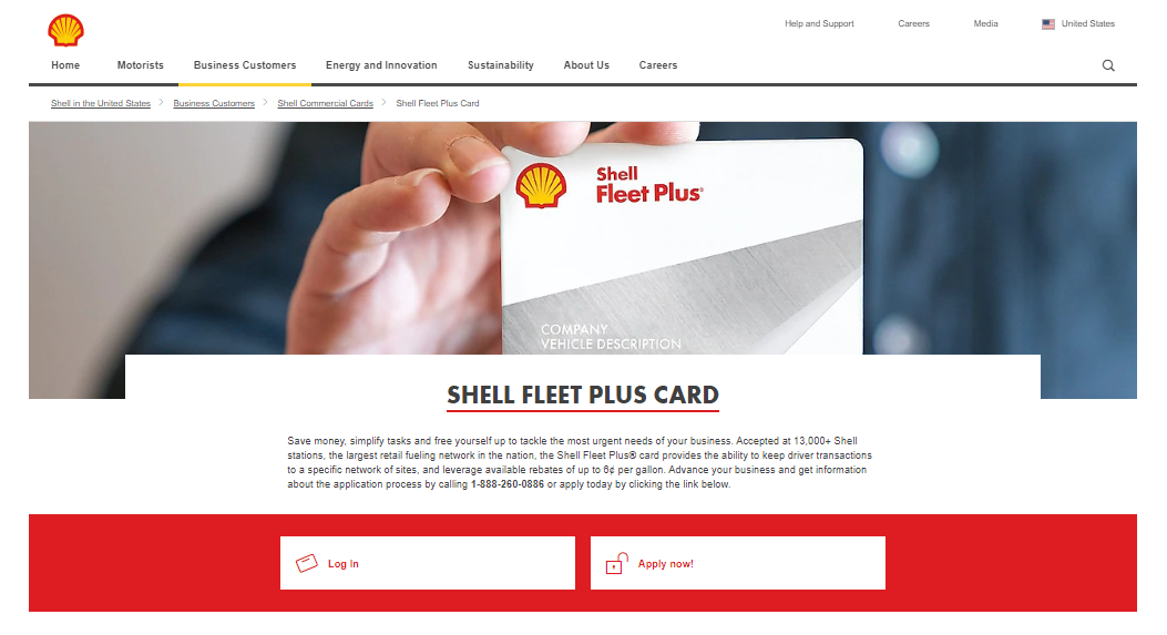 Apply Shell Fleet Card