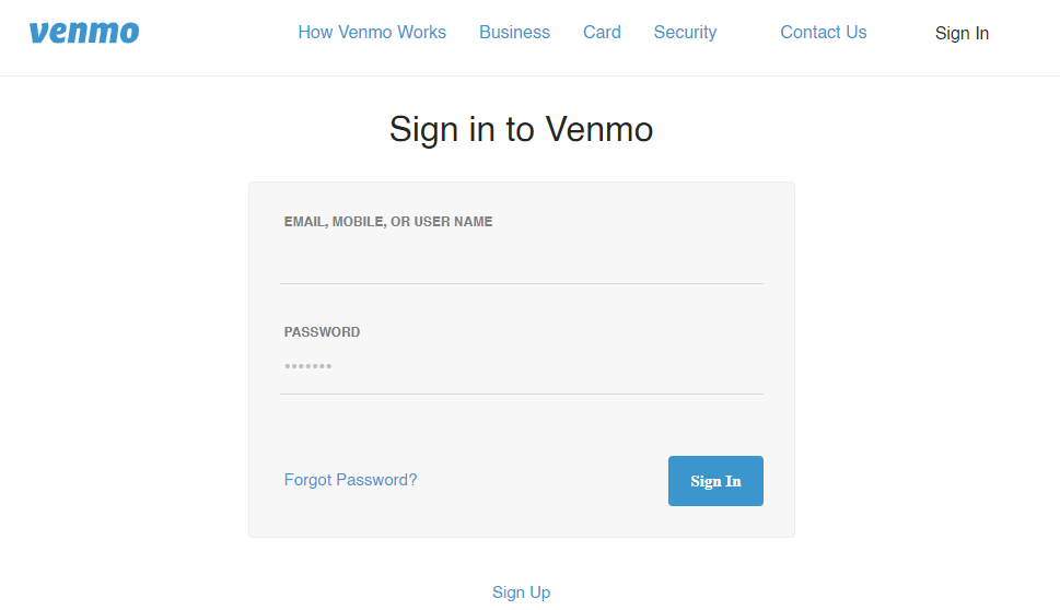 Venmo Online Registration and Login