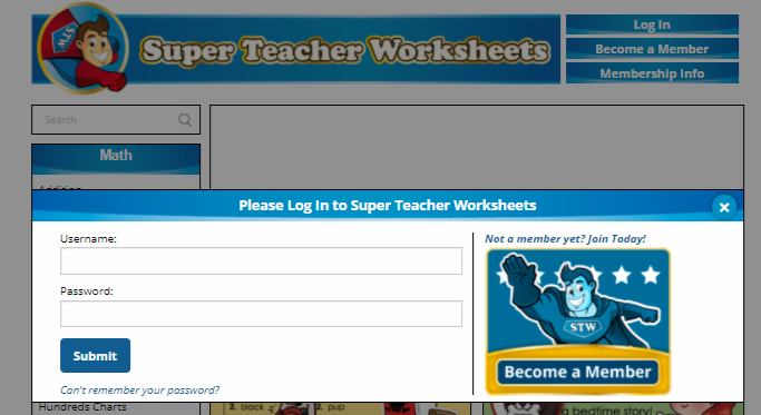 Super Teacher Login