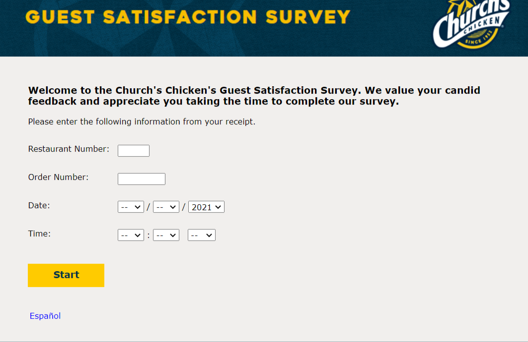 Church’s Chicken Survey