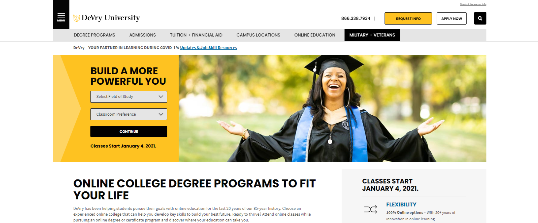 Devry university student portal