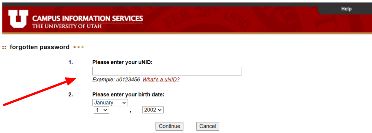 University of Utha Student portal