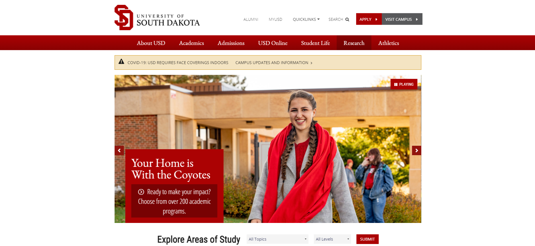 South dakota university student portal