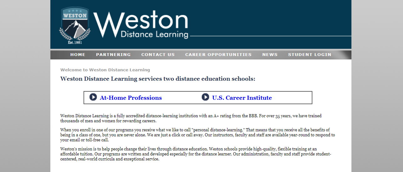 weston distance learning student guide