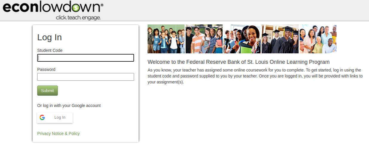 ECON Lowdown Student Login