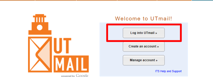 UTMail login