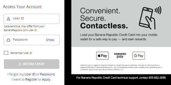 Banana-Republic-Credit-Card Login