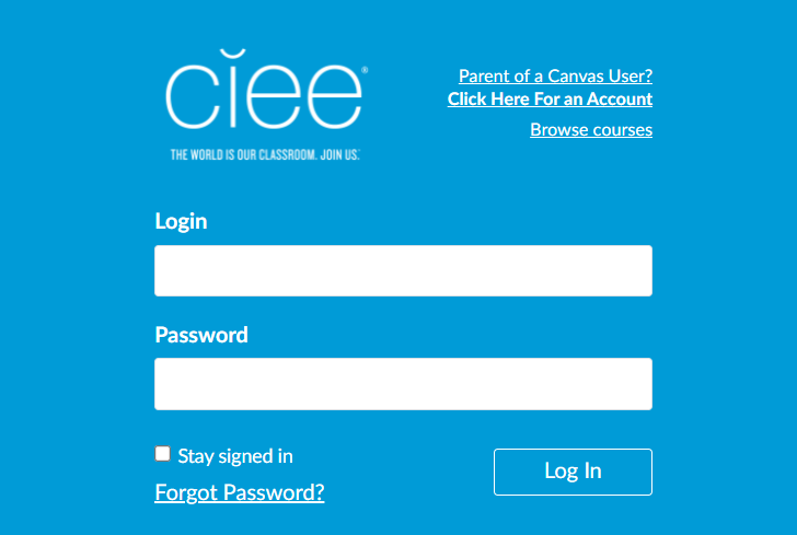 ciee canvas login